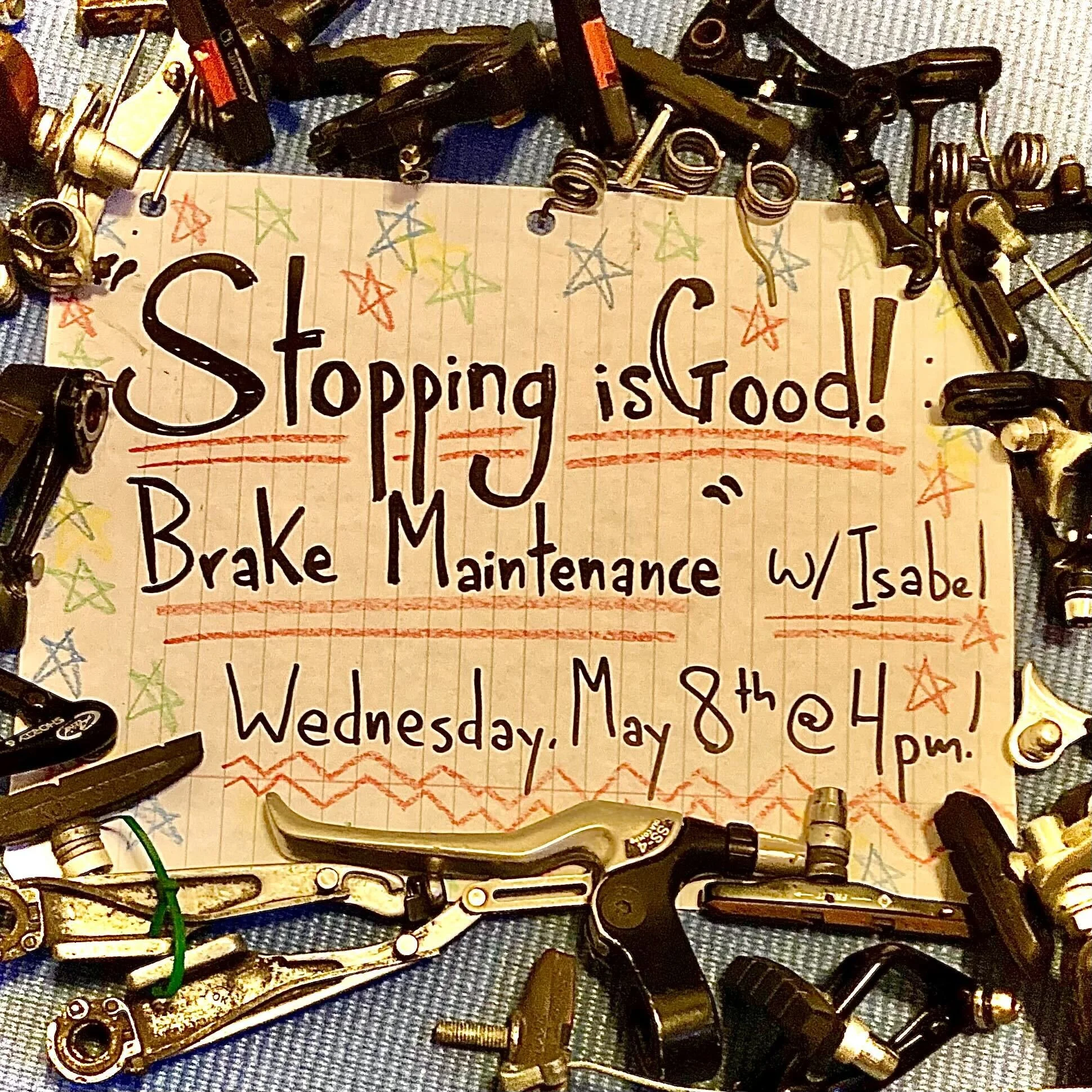 "Stopping is Good: Brake Maintenance and Repair" with Isabel