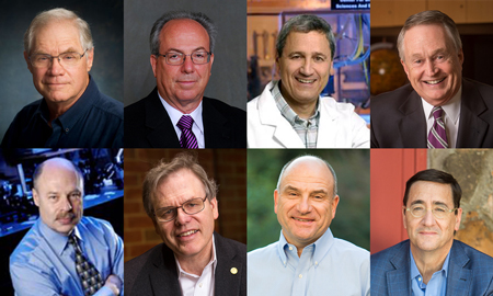 Local NAI Fellows, from top left clockwise, Briles, Buchsbaum, DeLucas, Marchase, Tipton, Suto, Sicking and Mirov.