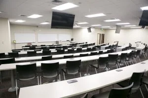 Interactive Classroom in Building One of Samford University’s College of Health Sciences Facility