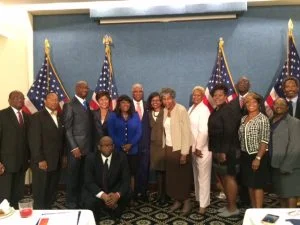 Nan Baldwin of the BBA, third from right, with Congresswoman Terri Sewell and Birmingham Mayor William Bell, center, and a delegation from Birmingham in Washington, D.C., to lobby for the Birmingham Civil Rights National Historical Park.