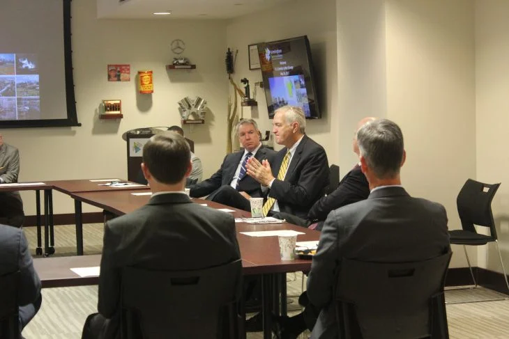 Senator Luther Strange addresses business and community leaders at the BBA.