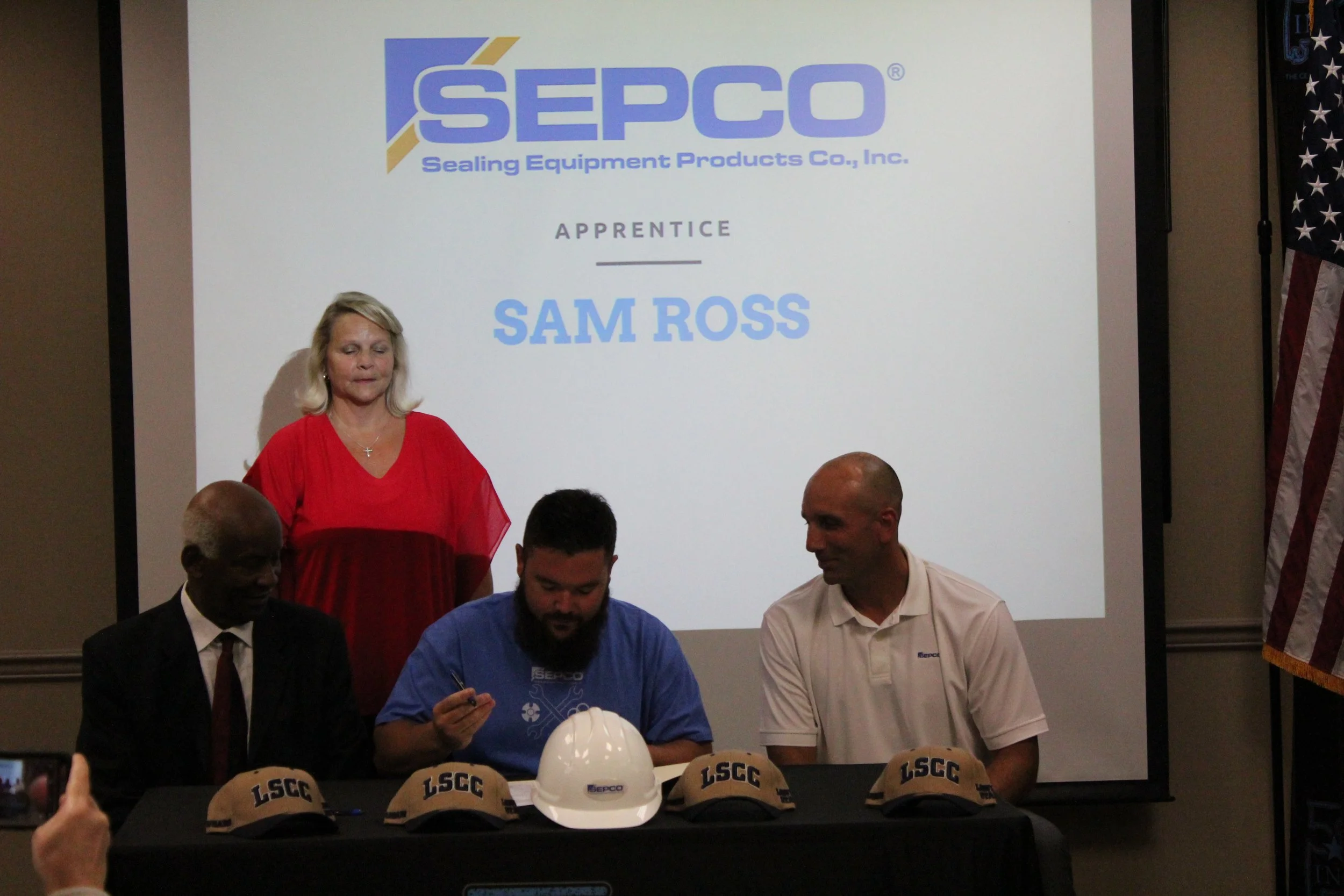 Sam Ross is one of the eight apprentices who will work full-time while attending evening classes at Lawson State Community College.