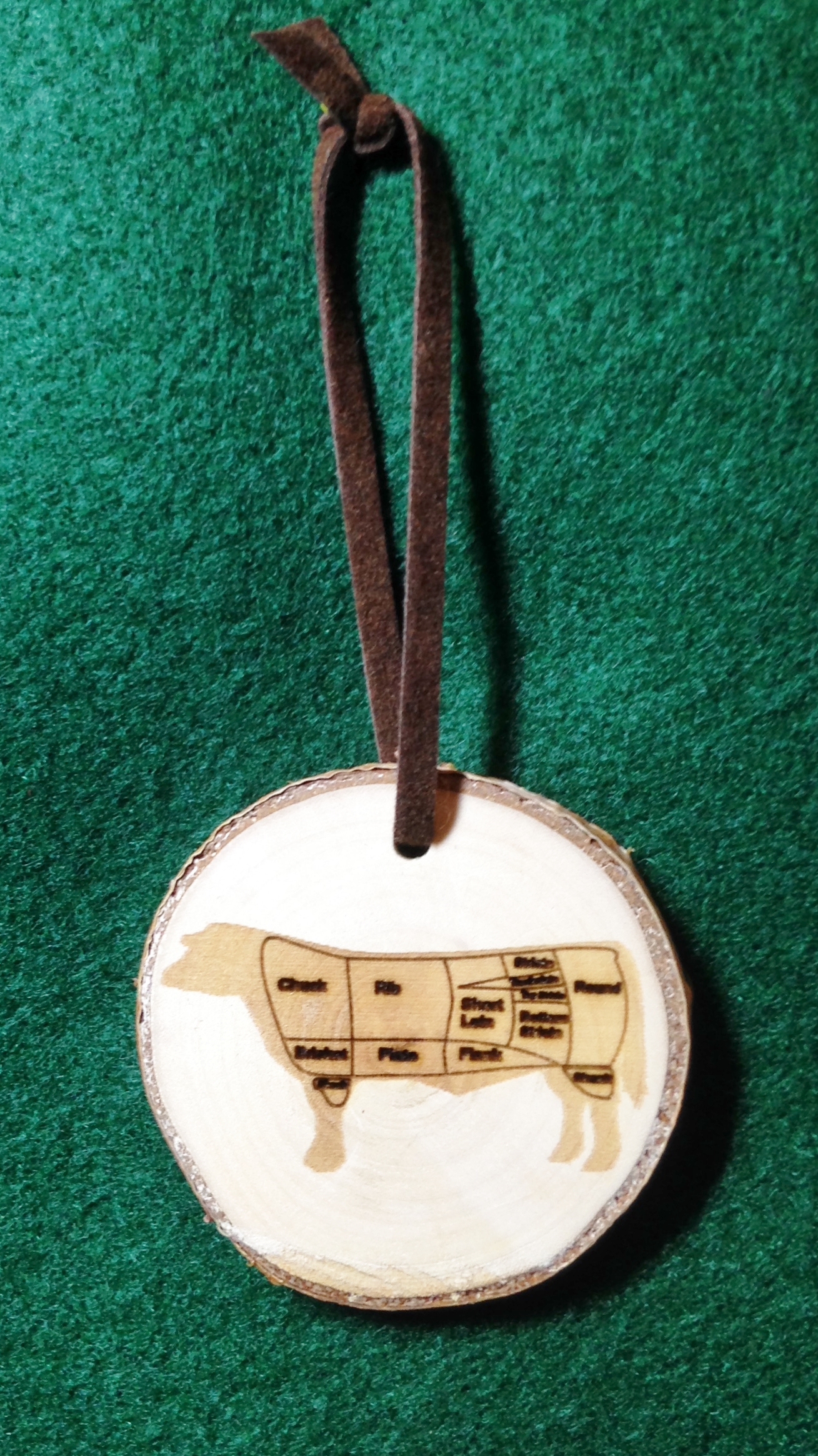 Hanging Birch Ornament - Beef Chart
