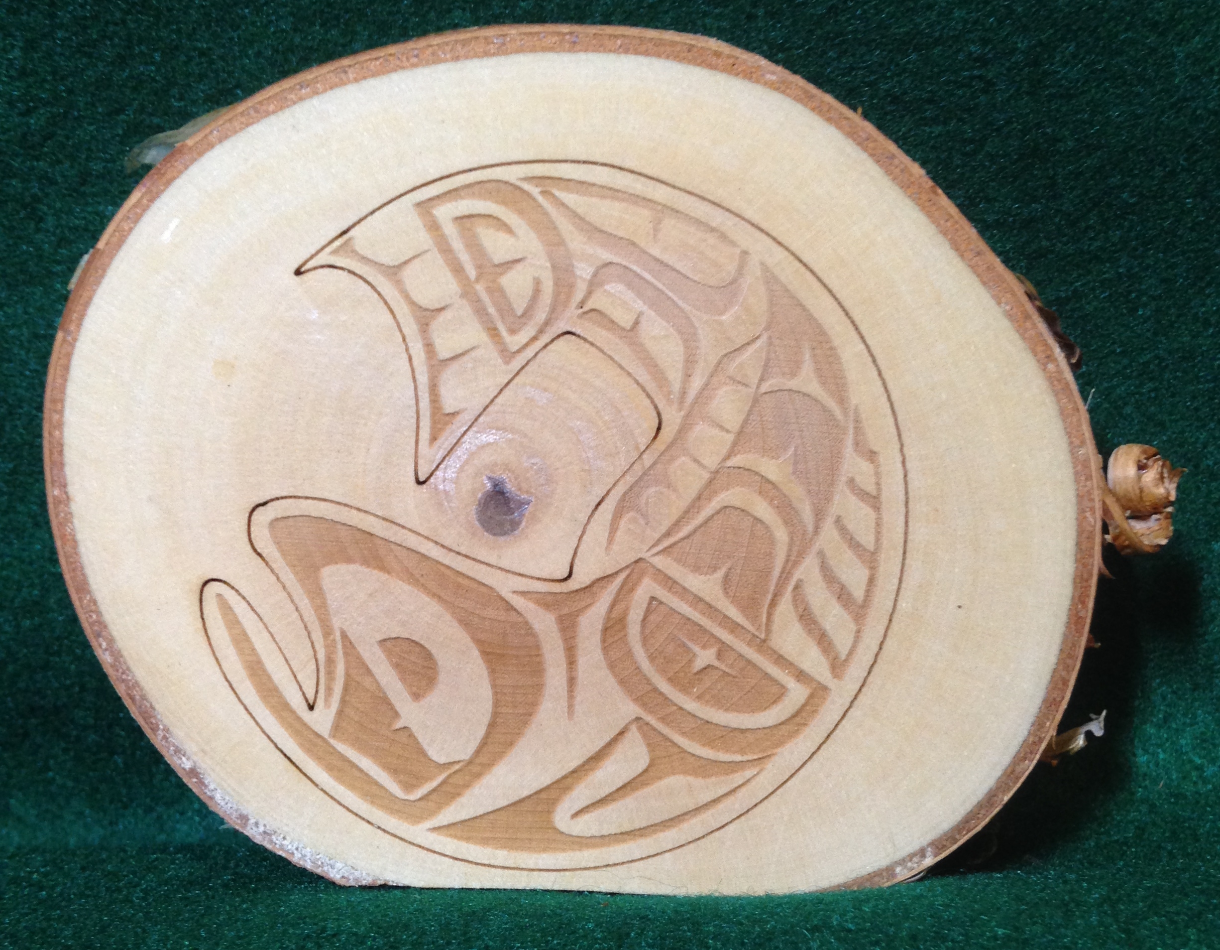 Birch Salmon Plaque