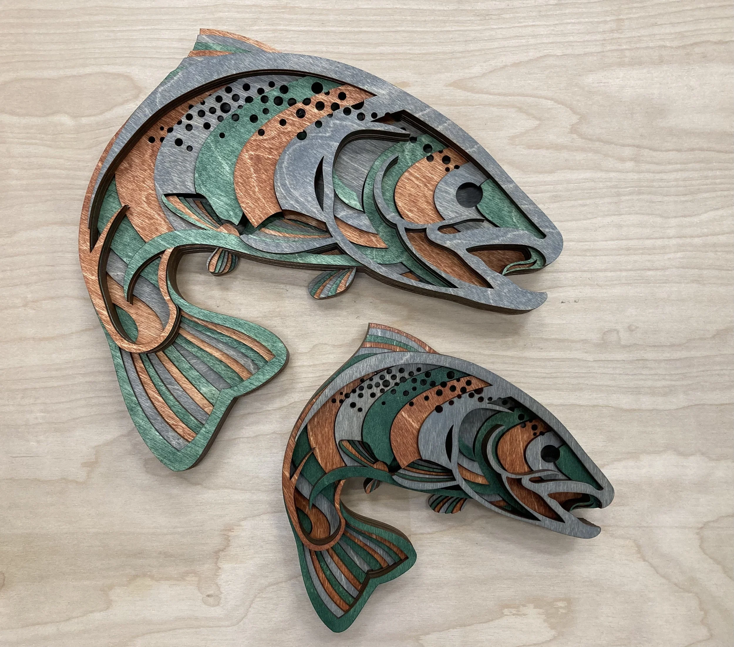 FISH: LEAPING SALMON
