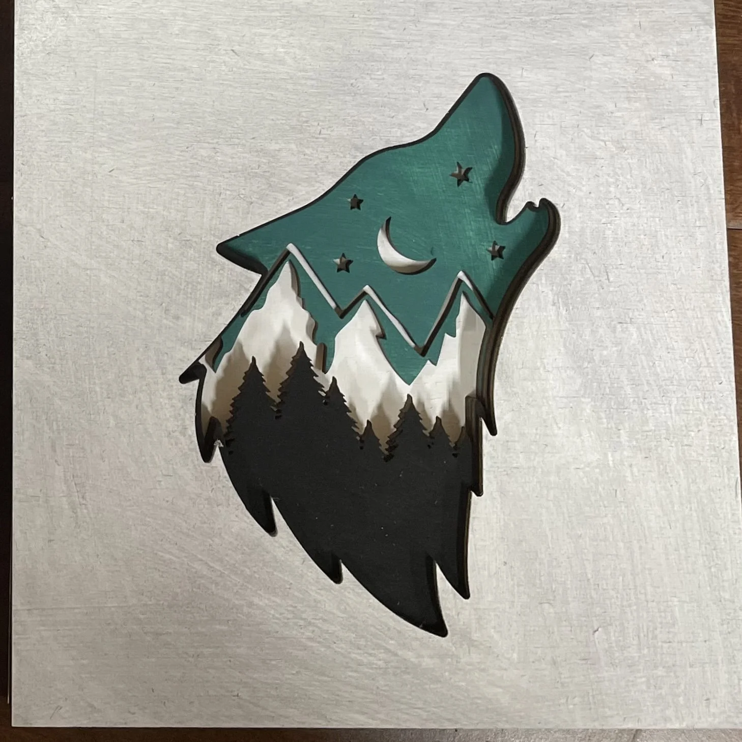 4 LAYER WHITEWASH: WOLF