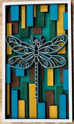 Dragonfly Slat Wall Hanging