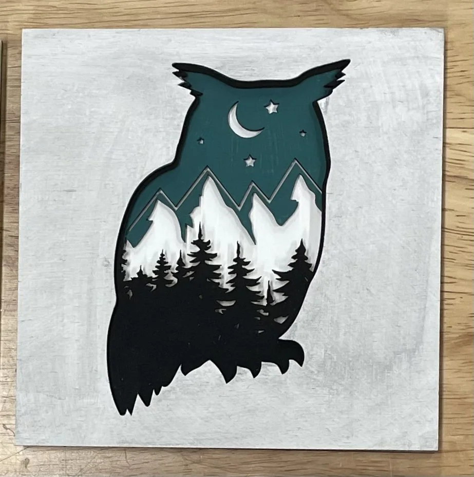 4 LAYER WHITEWASH: OWL