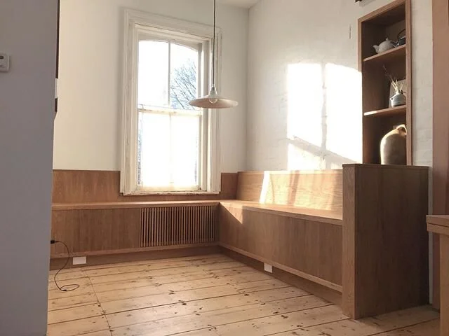 B-fast nook....#builtins #furniture #cabinetmaker #catskillmountains #hudsonvalley #athensny #leedsny