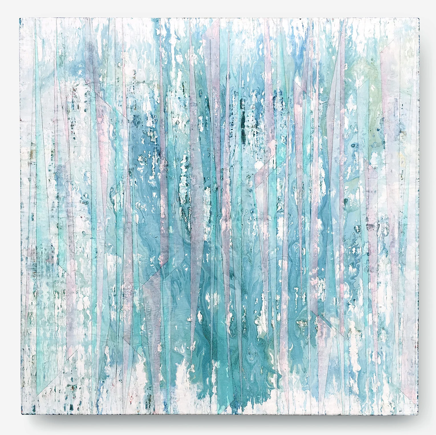 Untitled oil on canvas 48" x 48" Canvas edge is painted (1.5” deep) $500