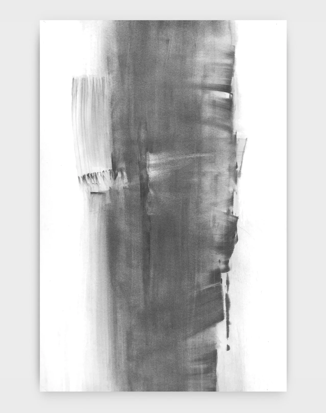 Untitled VI Brushed powdered charcoal on paper 24” x 36” $200
