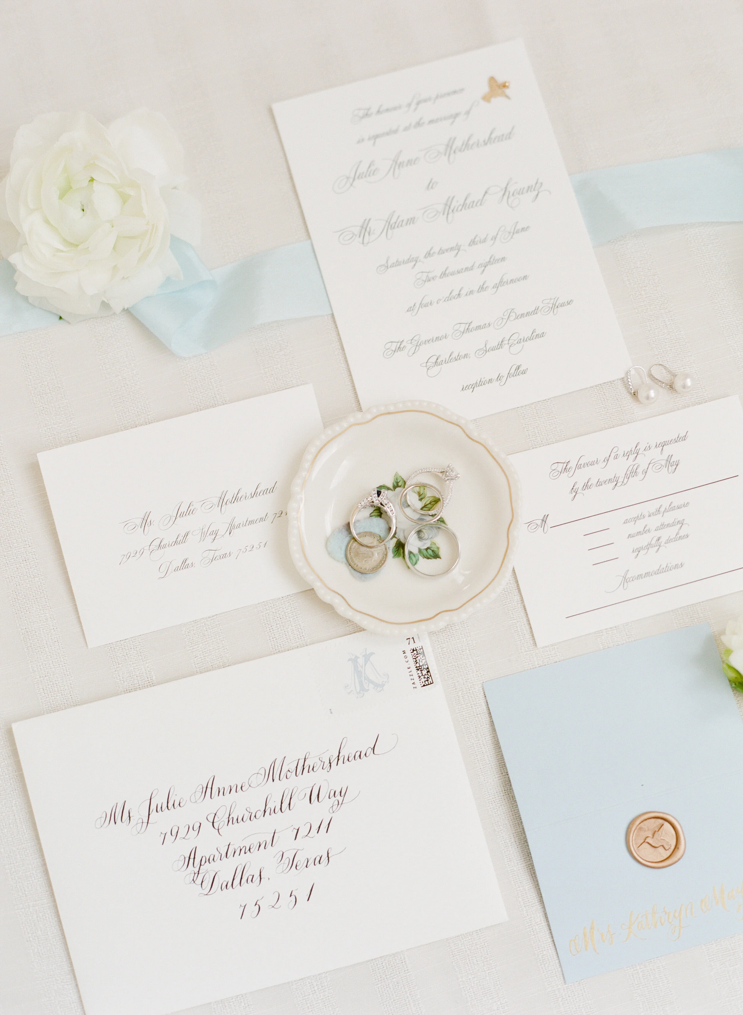  Mothershead-Kountz Wedding  The Governor Thomas Bennett House  Charleston, South Carolina  Photography: The Happy Bloom 