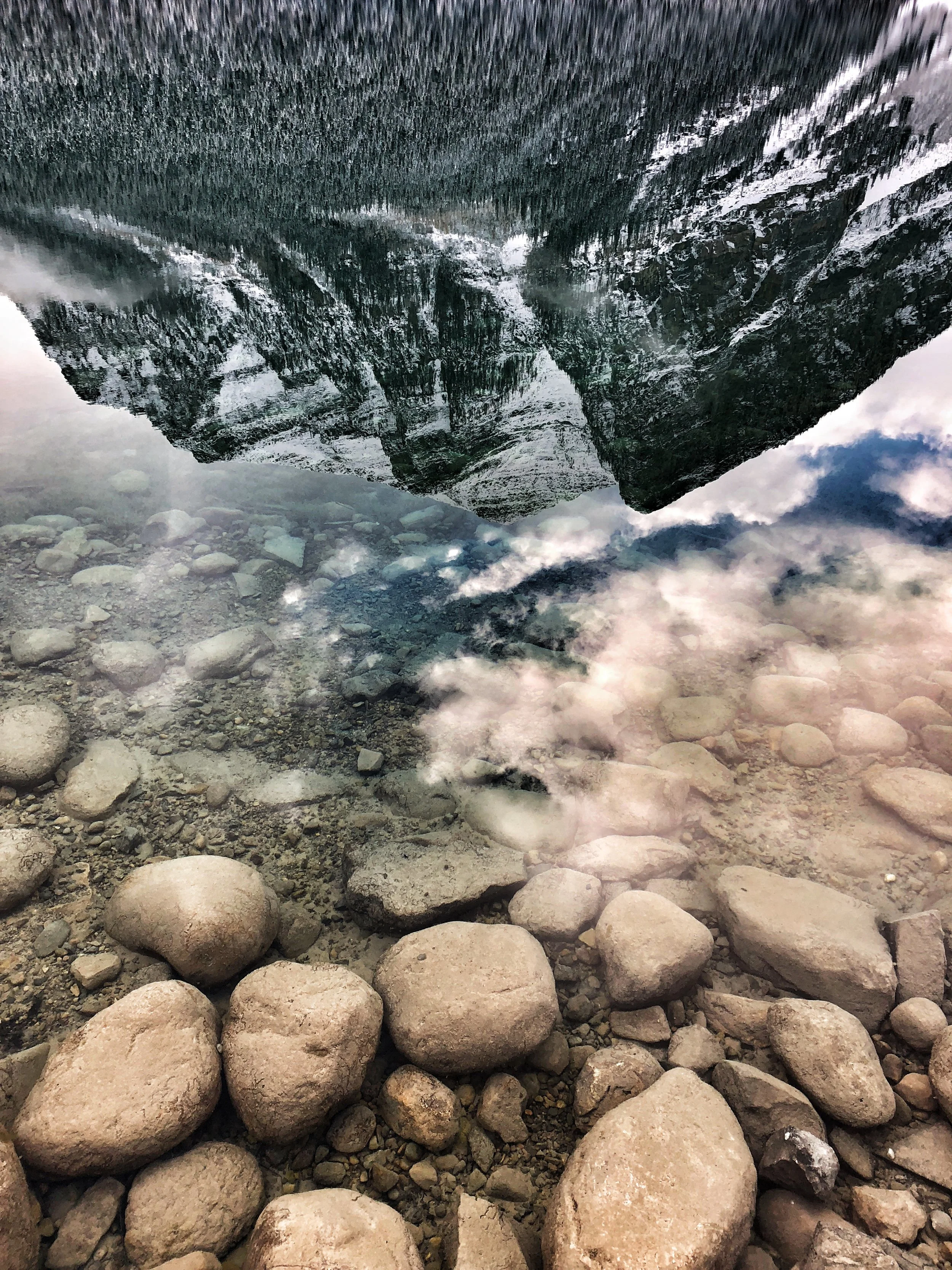 Reflecting on Lake Louise