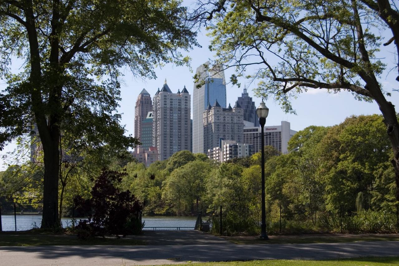 Midtown Atlanta From Piedmont Park