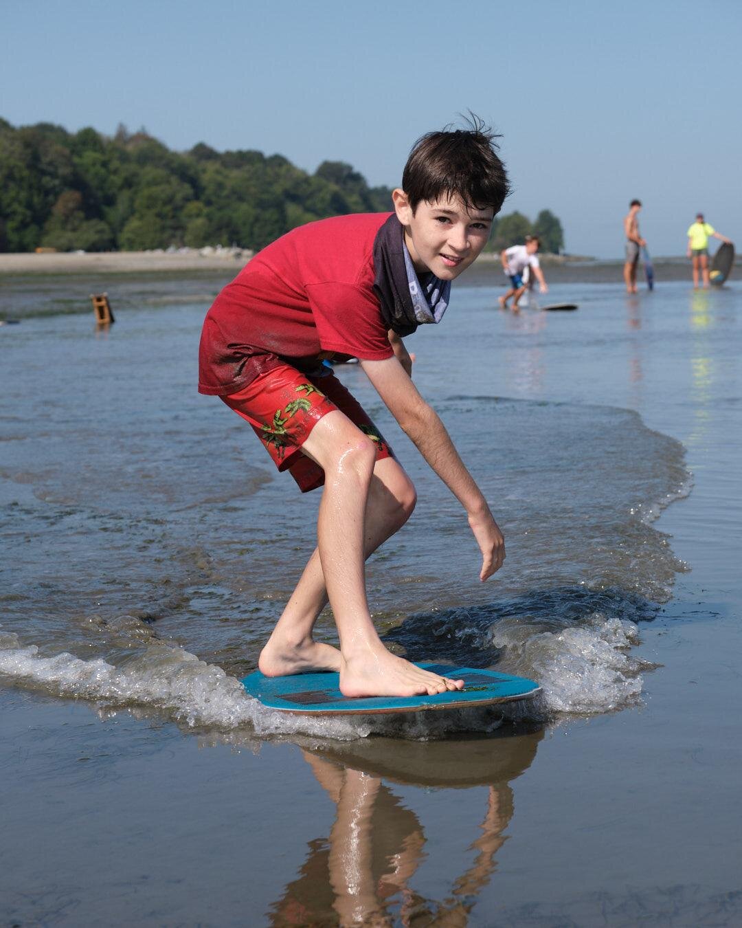 skimboarding kids