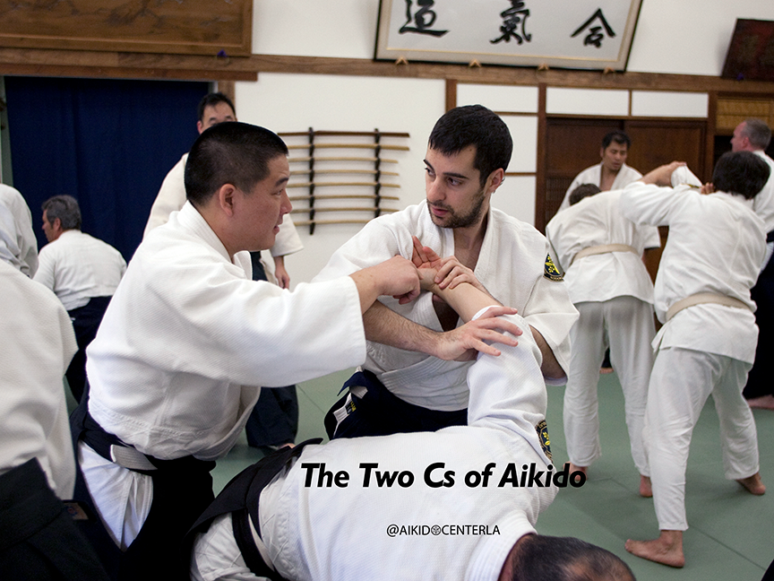 Ito Sensei helping with a joint lock