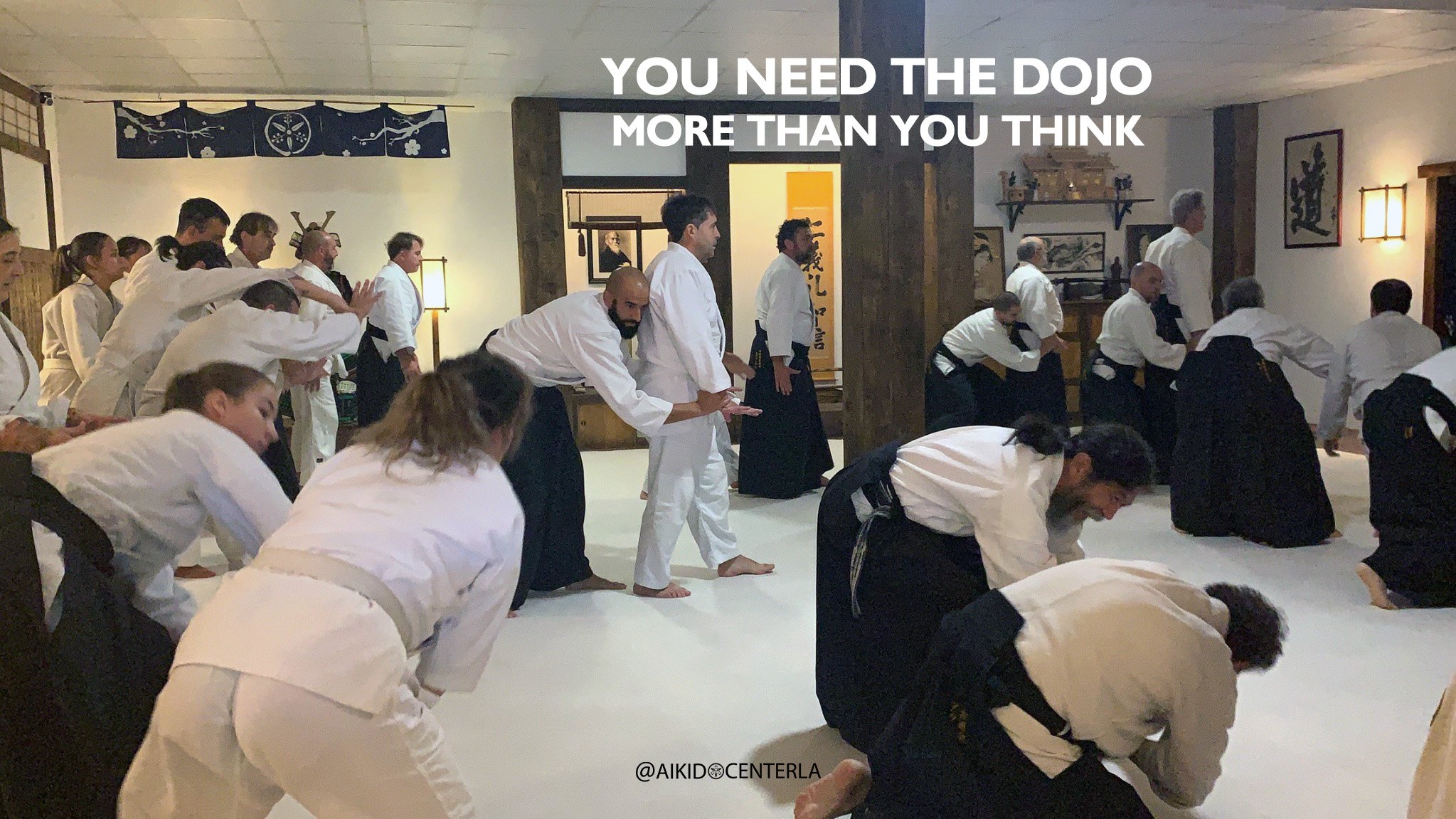 Image of people training in Aikido in Spain