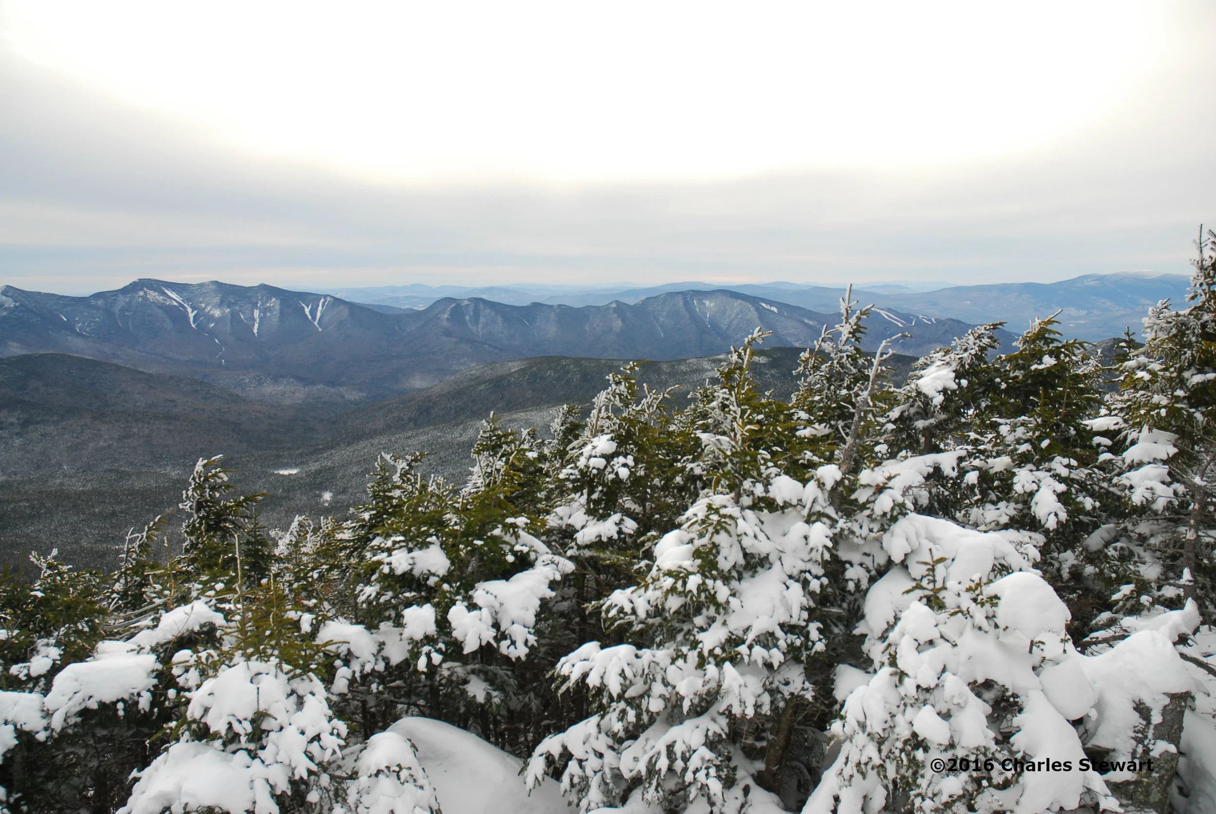 Mount Carrigan; 360 degrees of winter wonderland
