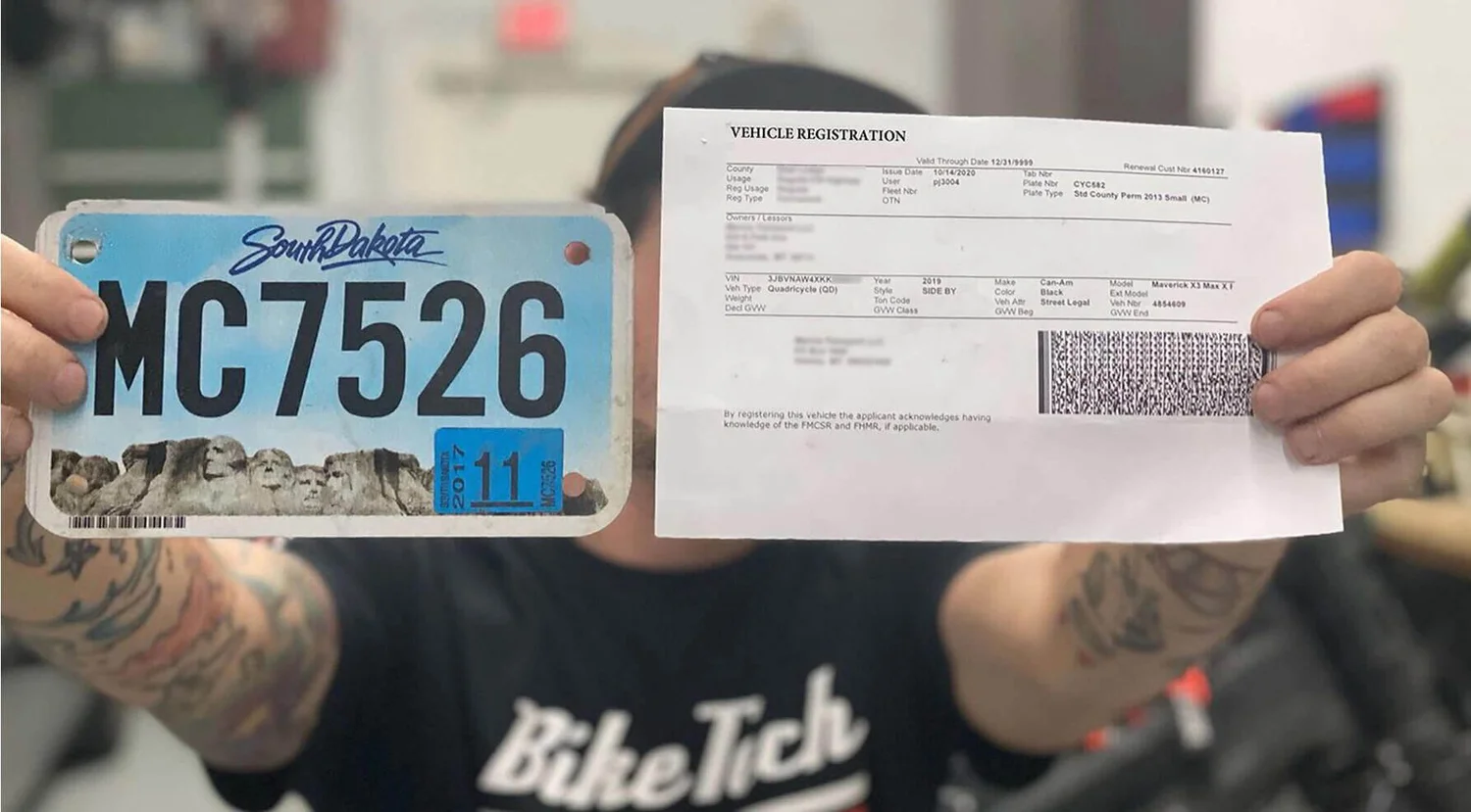 Street Legal UTV Registration Service Legalize your CanAm, RZR, Teryx, Talon, and more