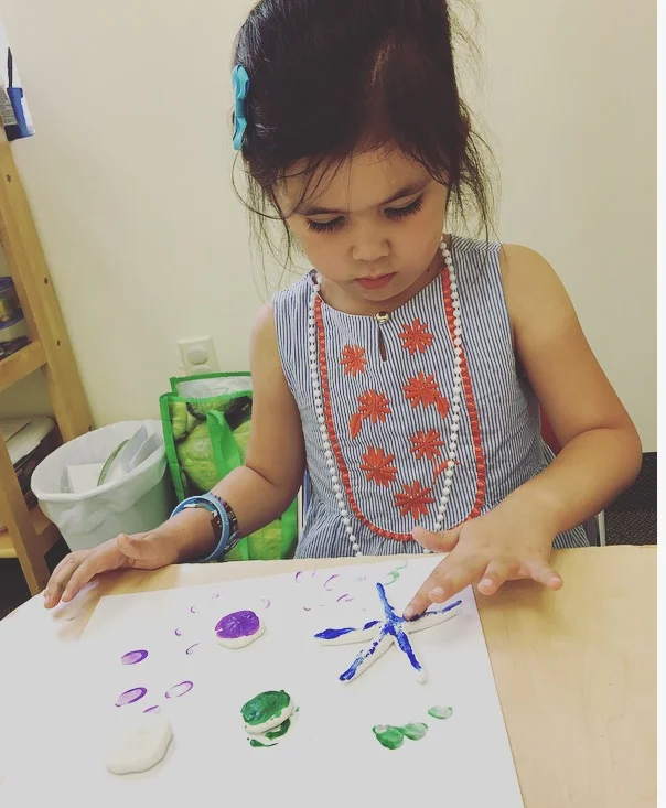starfish and sand dollar painting