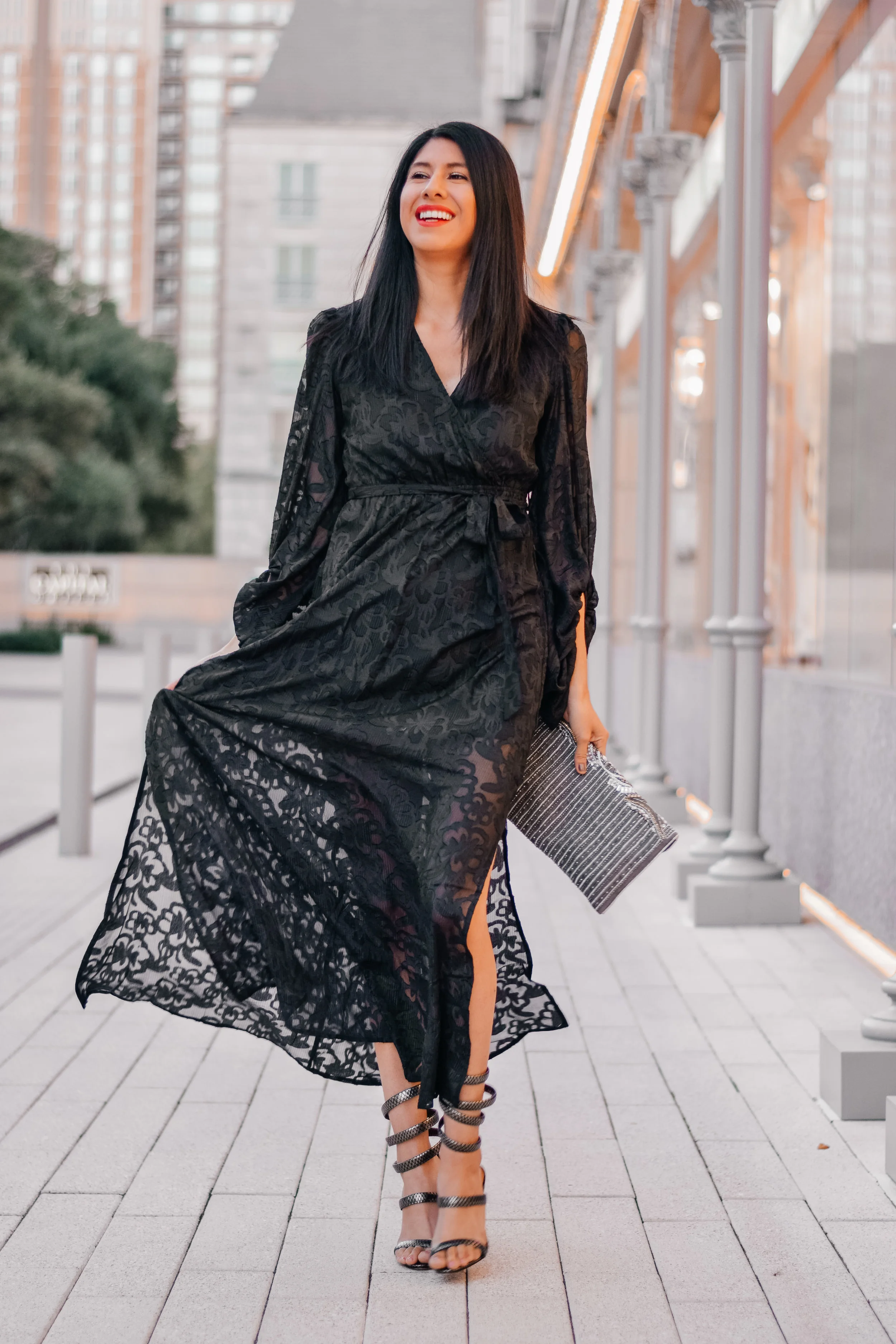 Francesca’s Northern Light Collection- Lorelei Burnout Maxi Dress