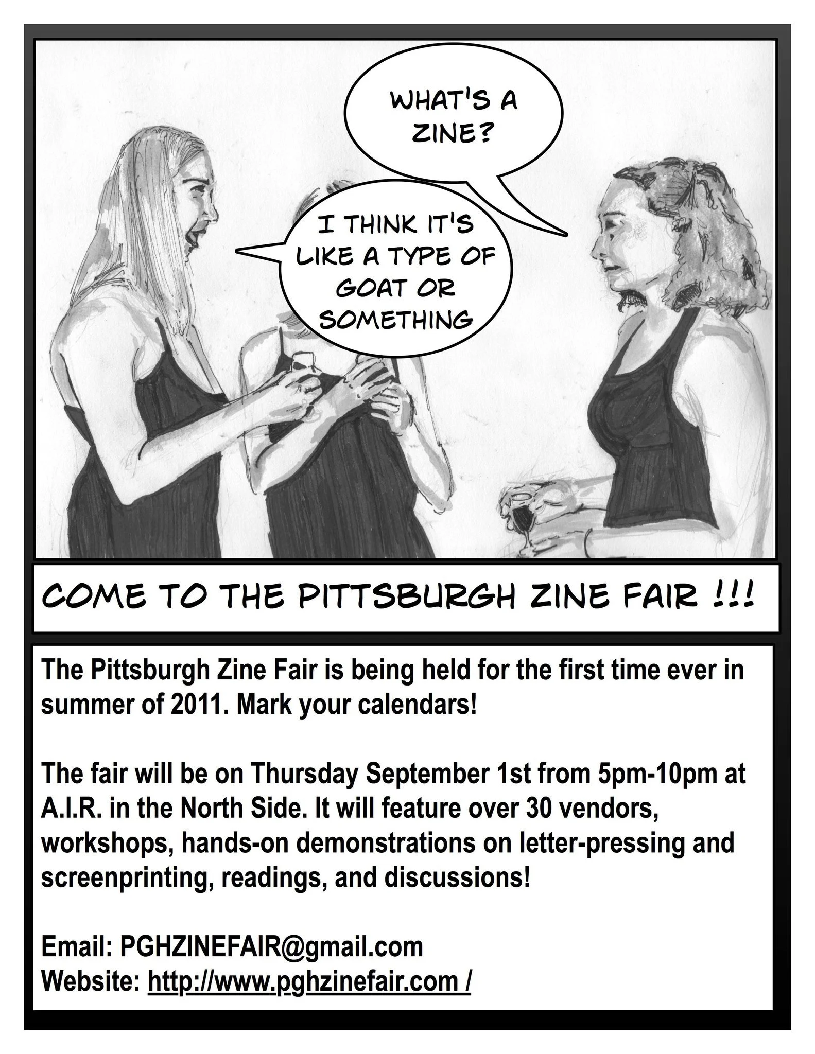 PZF 2011 handbill by Thom DeLair