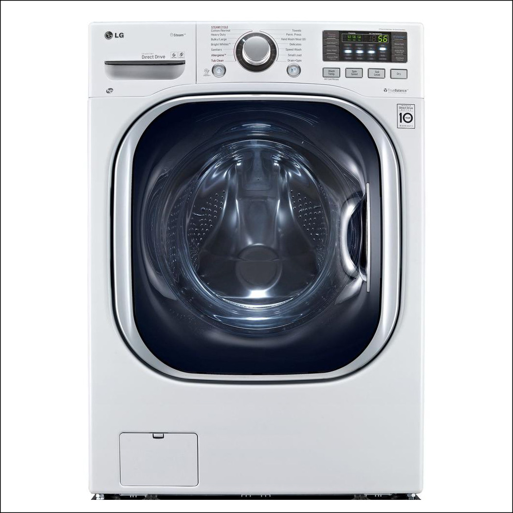 All-in-one washer and electric ventless dryer in white