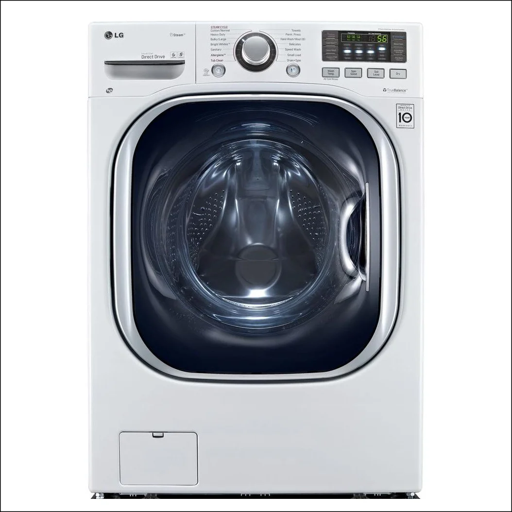 All-in-one washer and electric ventless dryer in white