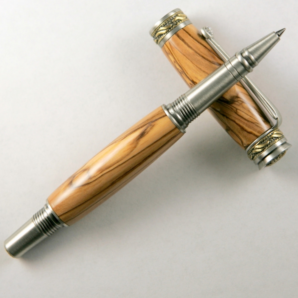 Beautiful Olive Burl Rollerball Pen!