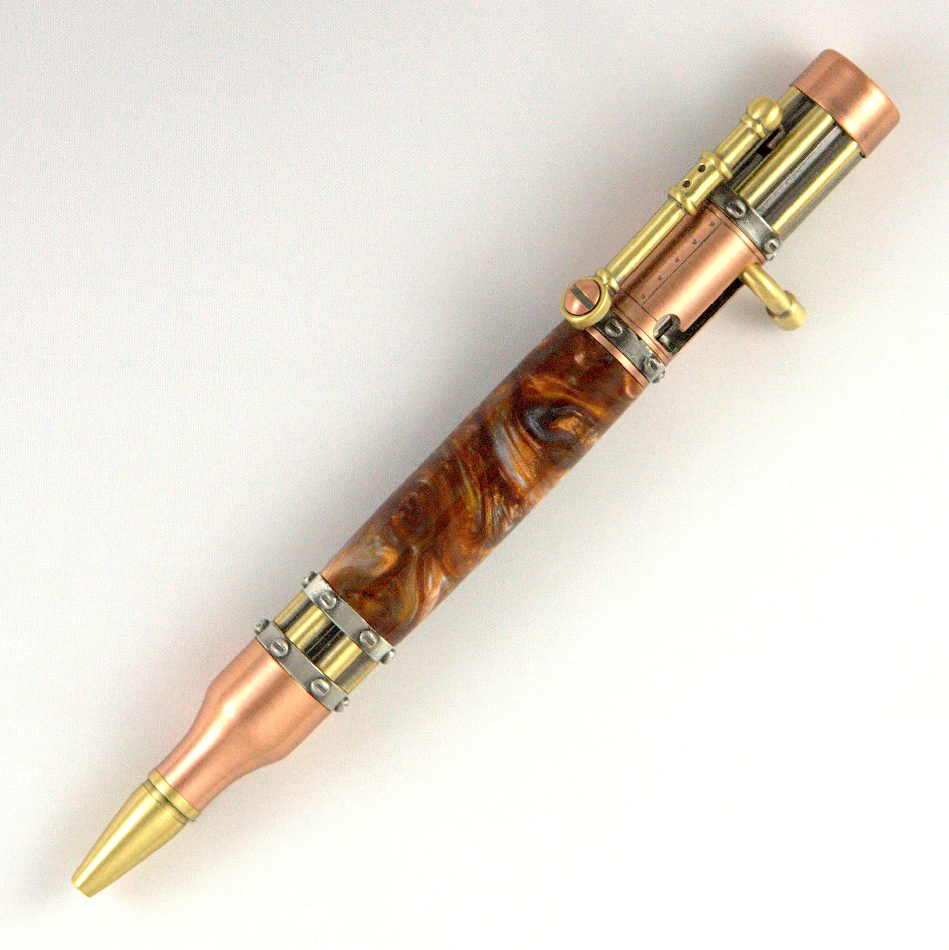 Molten Metal Acrylic Steampunk Pen