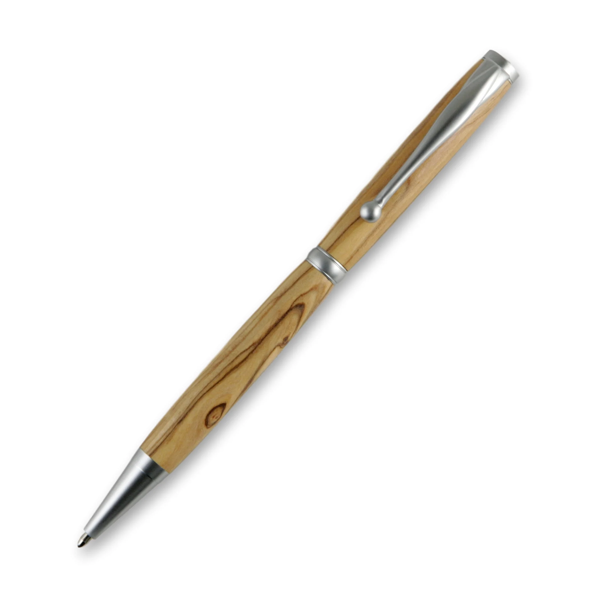 Bethlehem Olivewood Slimline Satin Twist Pen