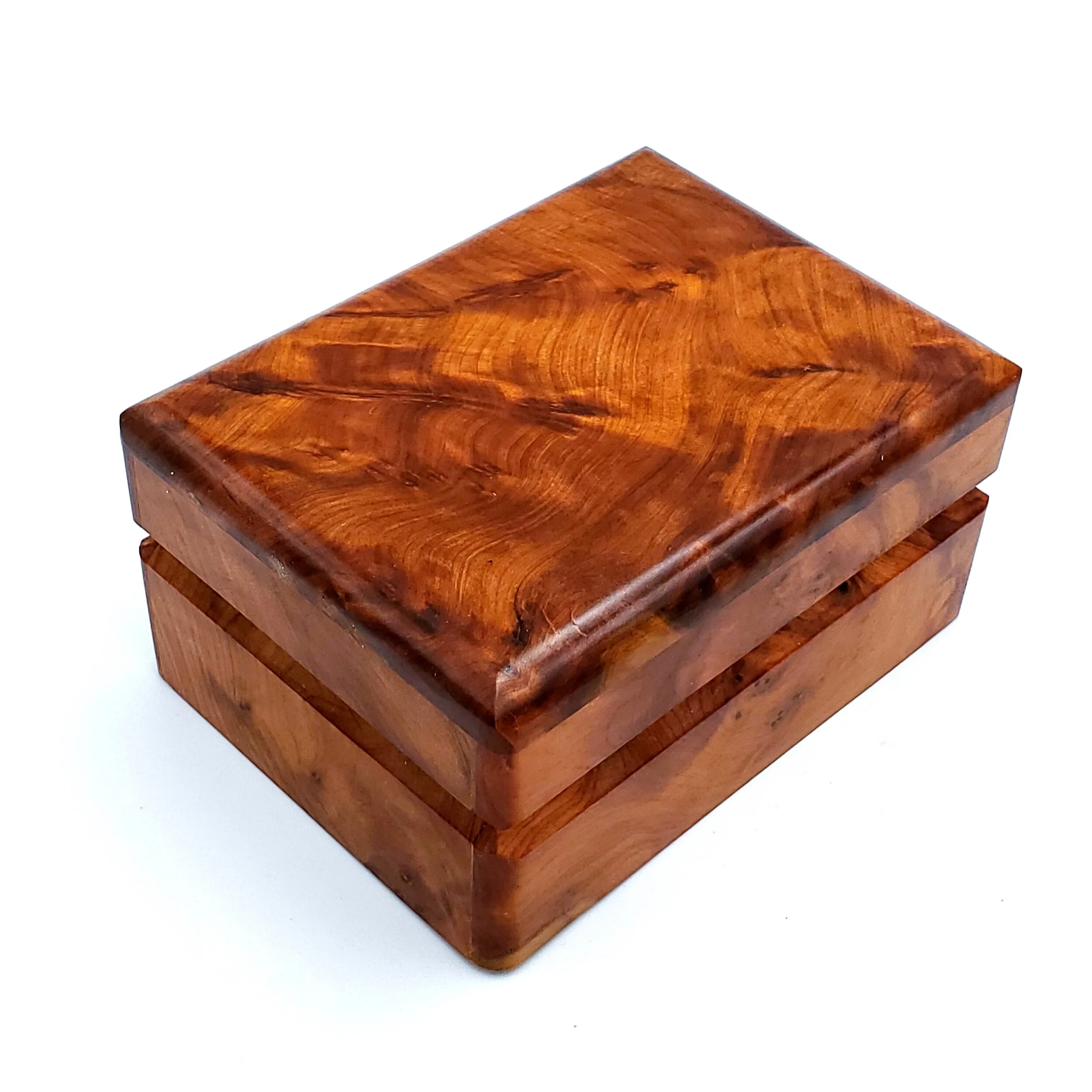 Thuya Burl Medium Rectangle Hinged Box