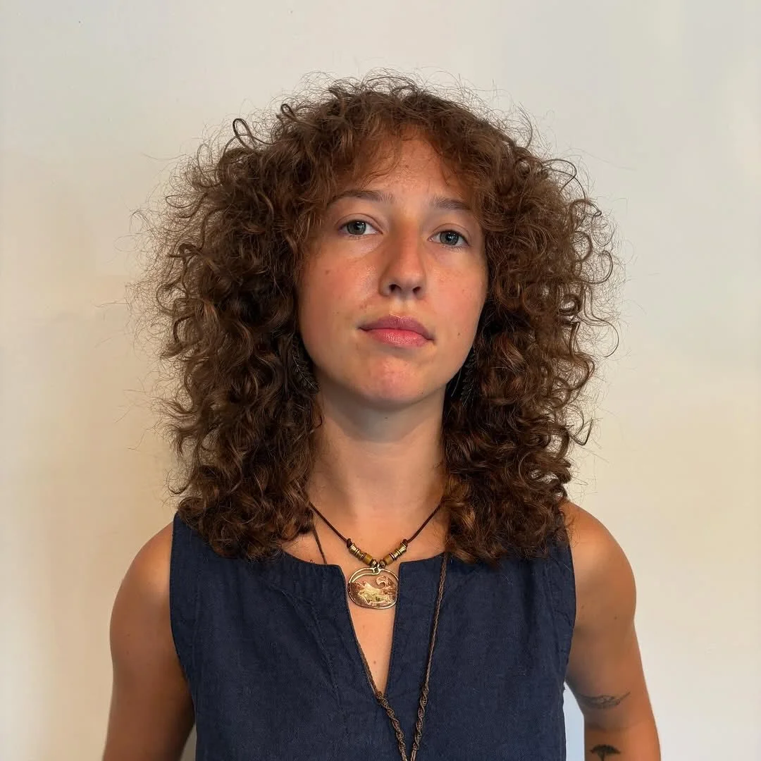 PSA the curly specialists at @fruitionsalon are 🤌 
&bull;
Repost from @andy.shag
&bull;
dry cut on Juno ⛓️
&bull;
#nashvillehair #curlyspecalist #curlycut #nashvillesalon