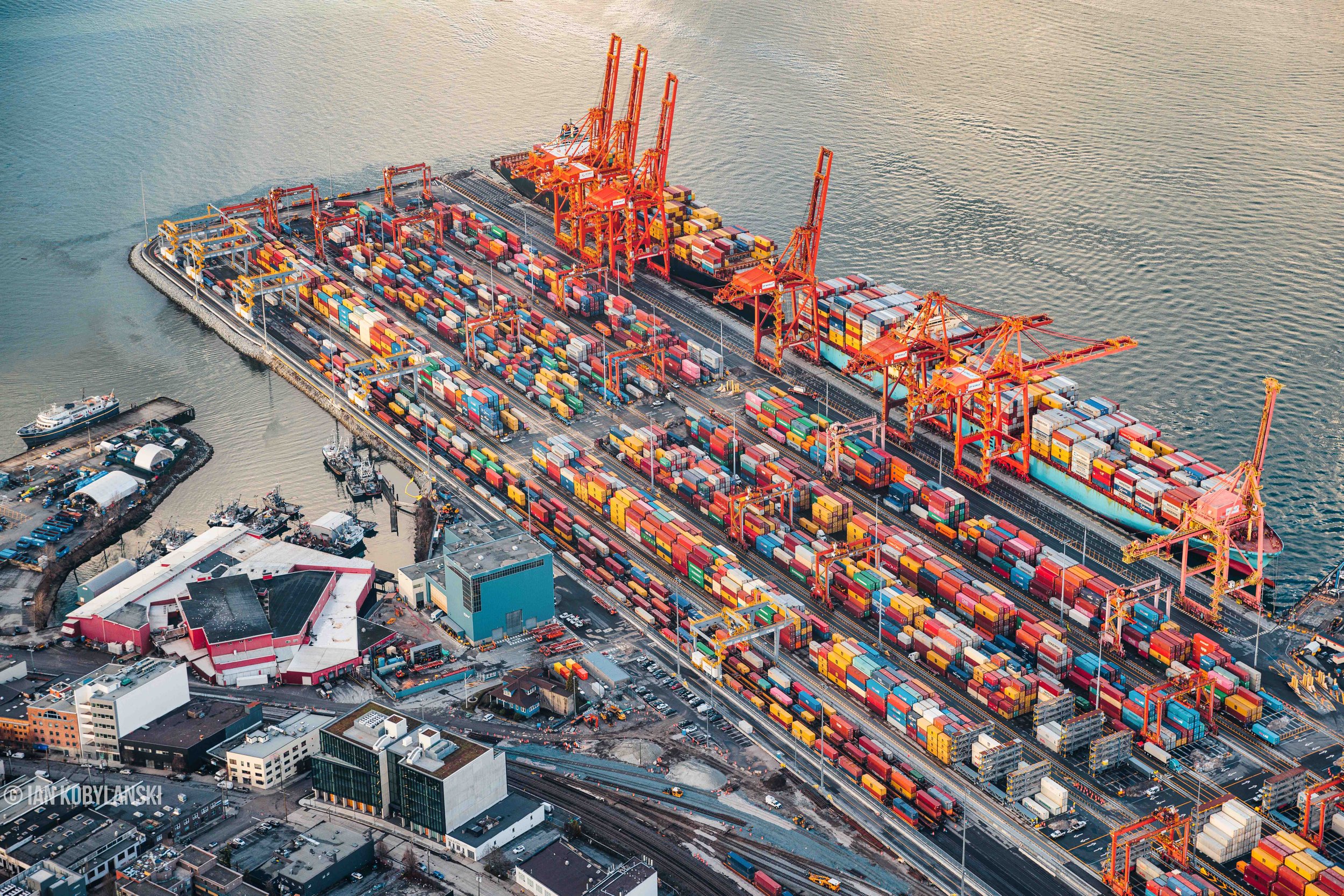   “Port of Vancouver Shipyards” . Like pieces of lego, each container is filled with all the items we use every day. Bound for corners around North America, Vancouver’s port is the second larger port on the West Coast of our continent. Each container