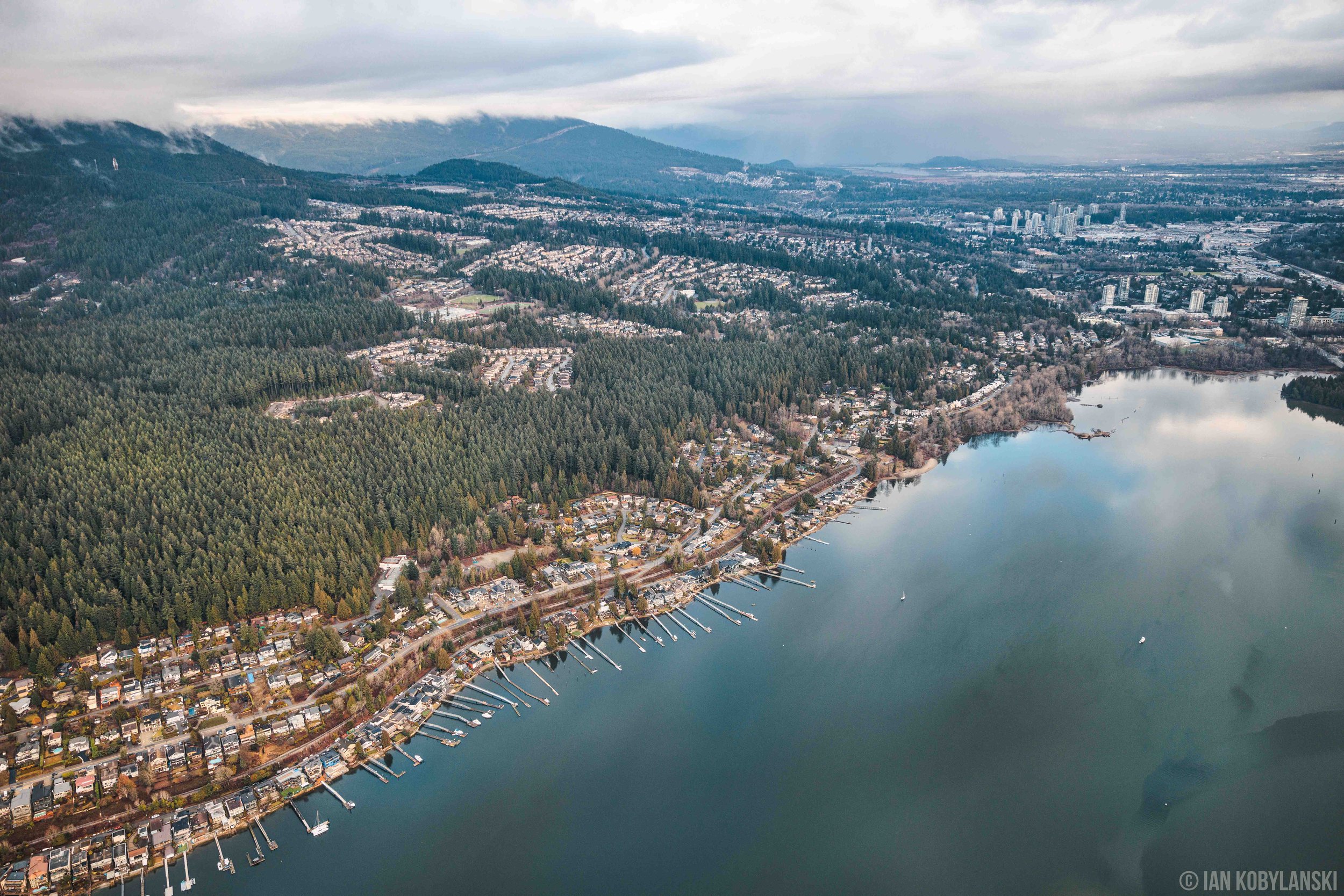  The Pleasantside community on the water, to the west of Port Moody and south of Anmore, B.C. 