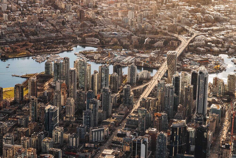 Granville Bridge at sunset