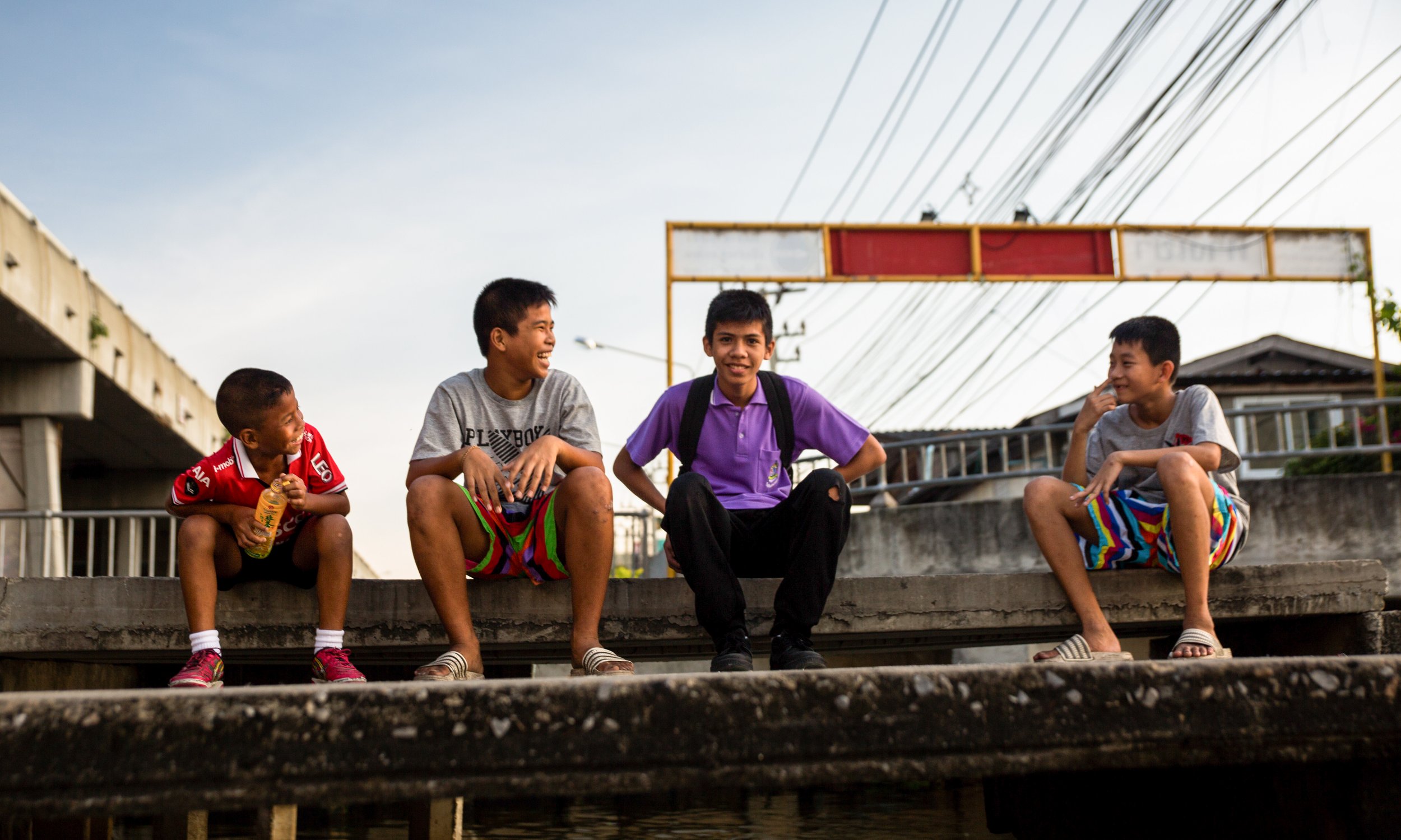 Street Photography | Four Kids | Bangkok, Thailand