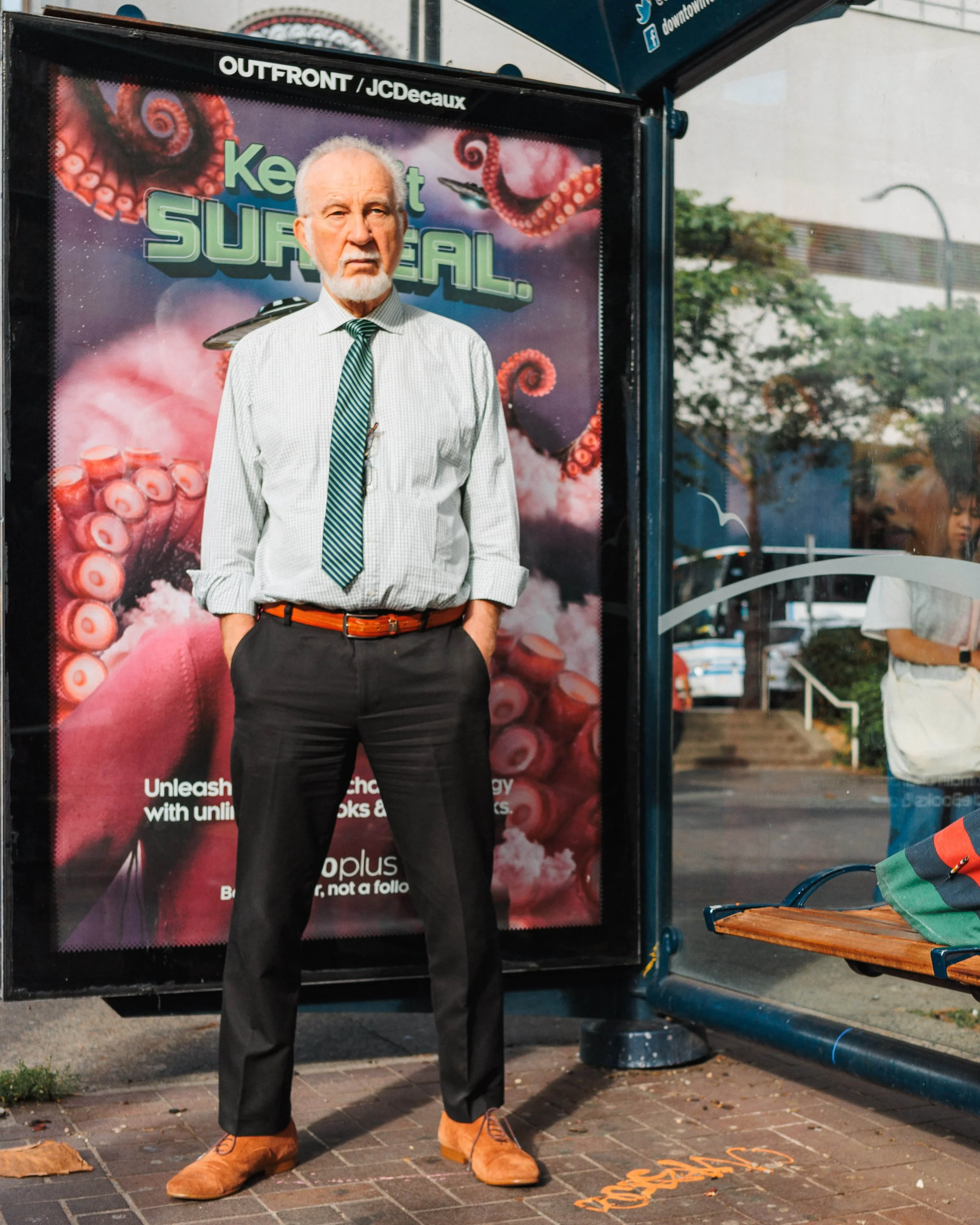 Street Photography | Bus Ad Backdrop 1 | Vancouver, BC