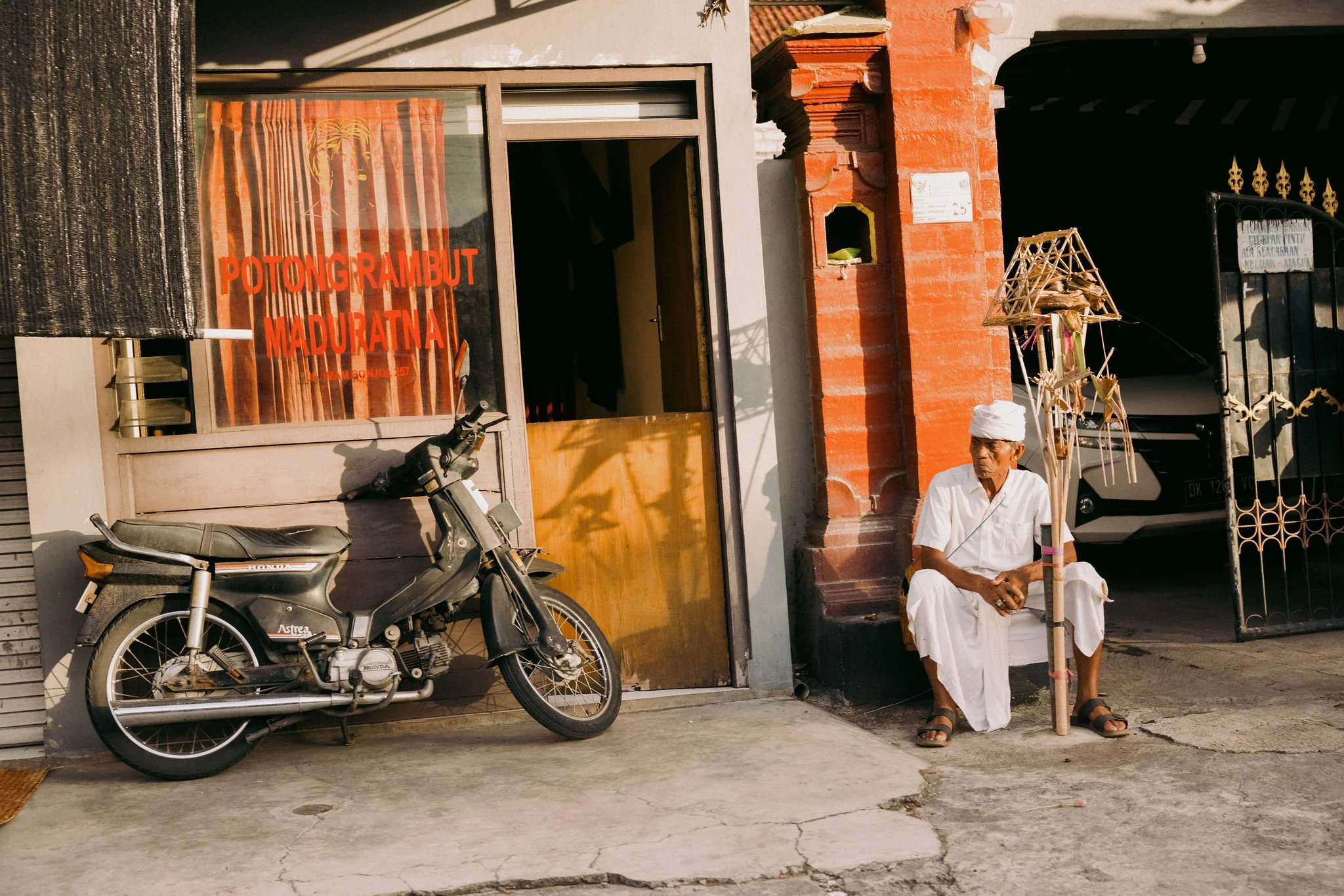 Street Photography | Bali Storefront Sunset | Bali, Indonesia