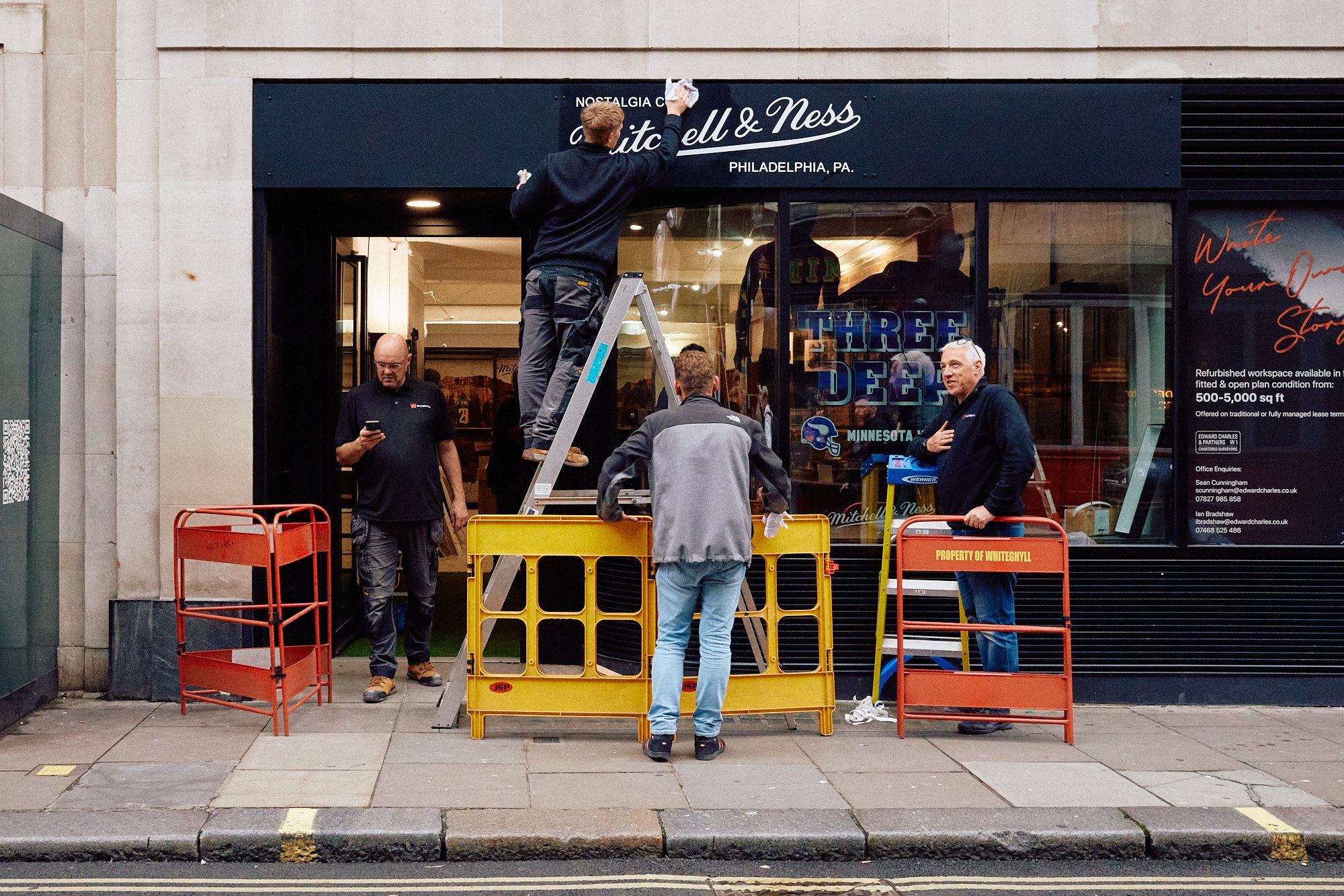 Steet Photography London | Mitchell & Ness Renovations