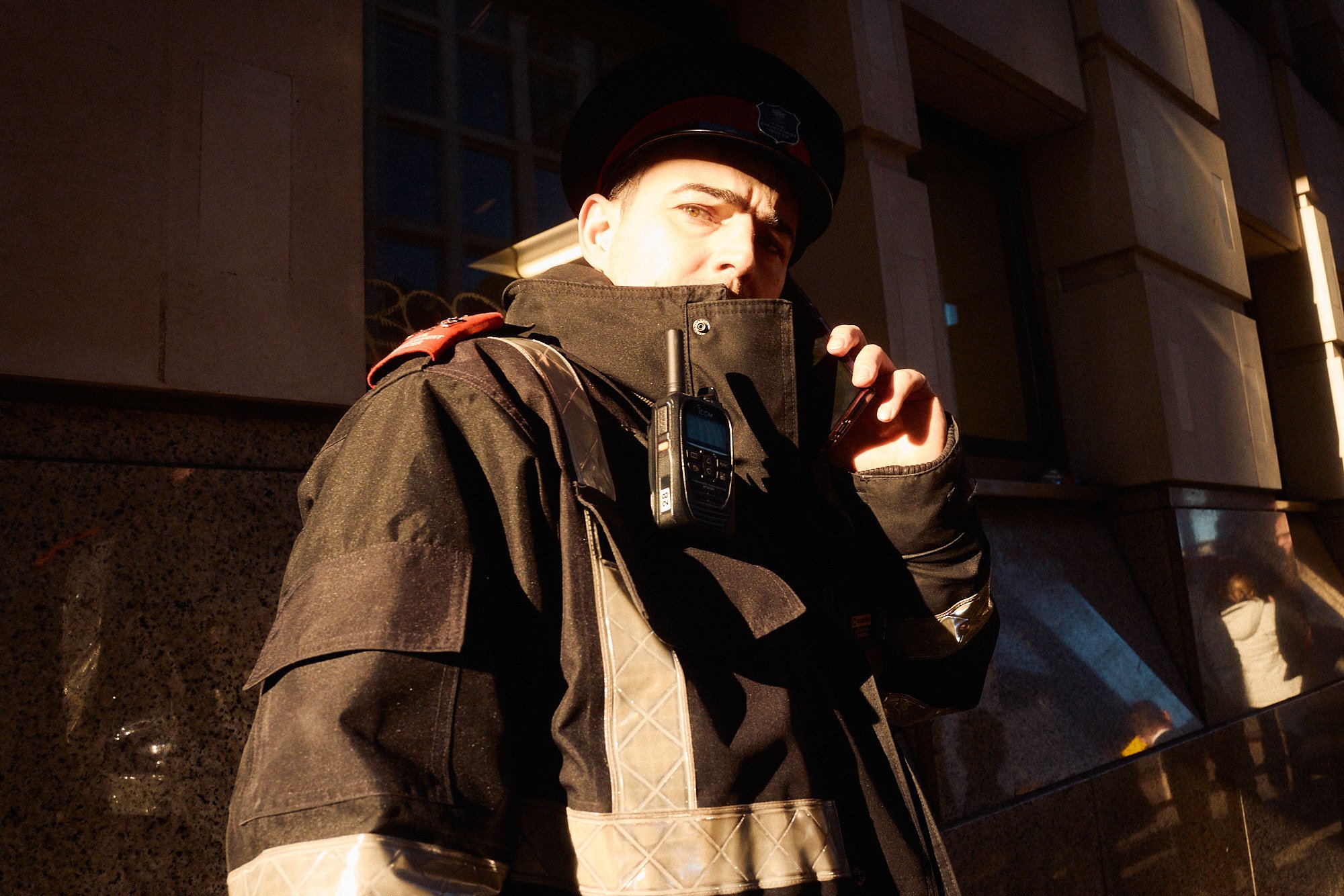Steet Photography London | Sunset Security Guard