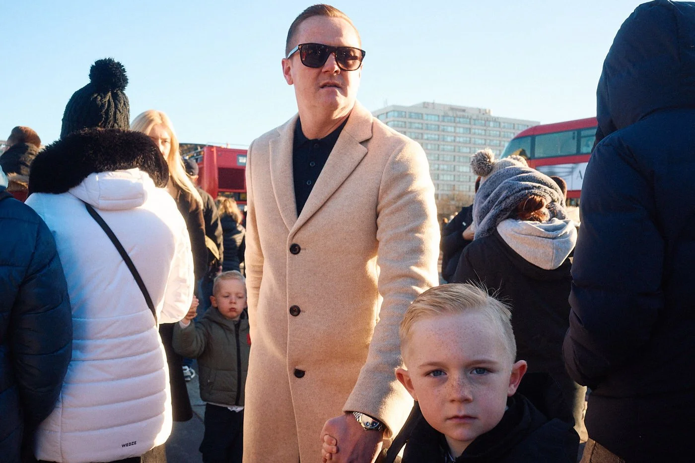 Street Photography | Father and Son on Westminster Bridge | London, UK