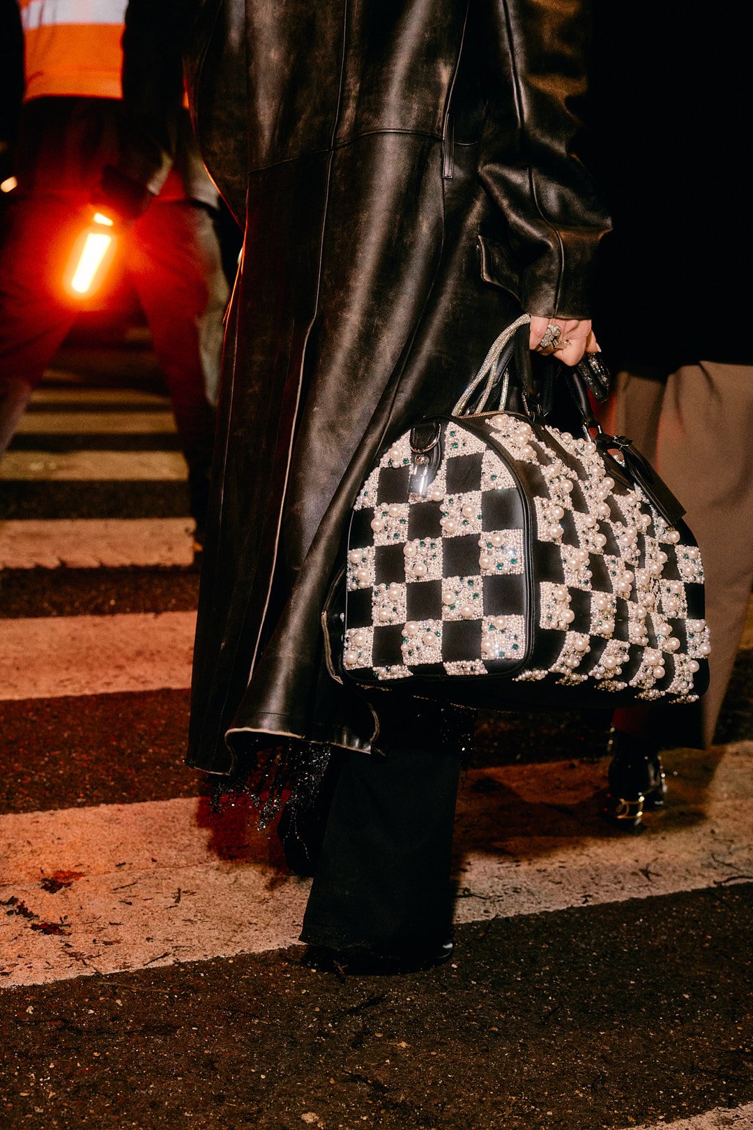 Outside Louis Vuitton menswear show at Paris Fashion Week AW26