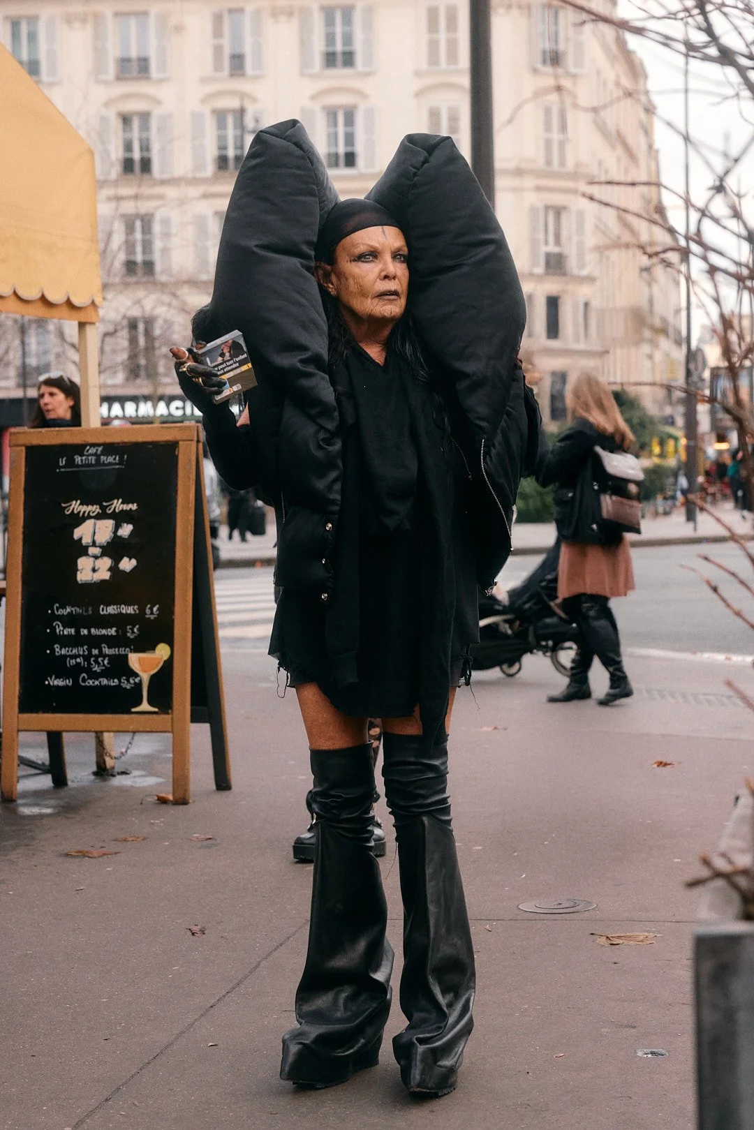 Outside Comme des Garçons Homme Plus show at Paris Fashion Week AW26