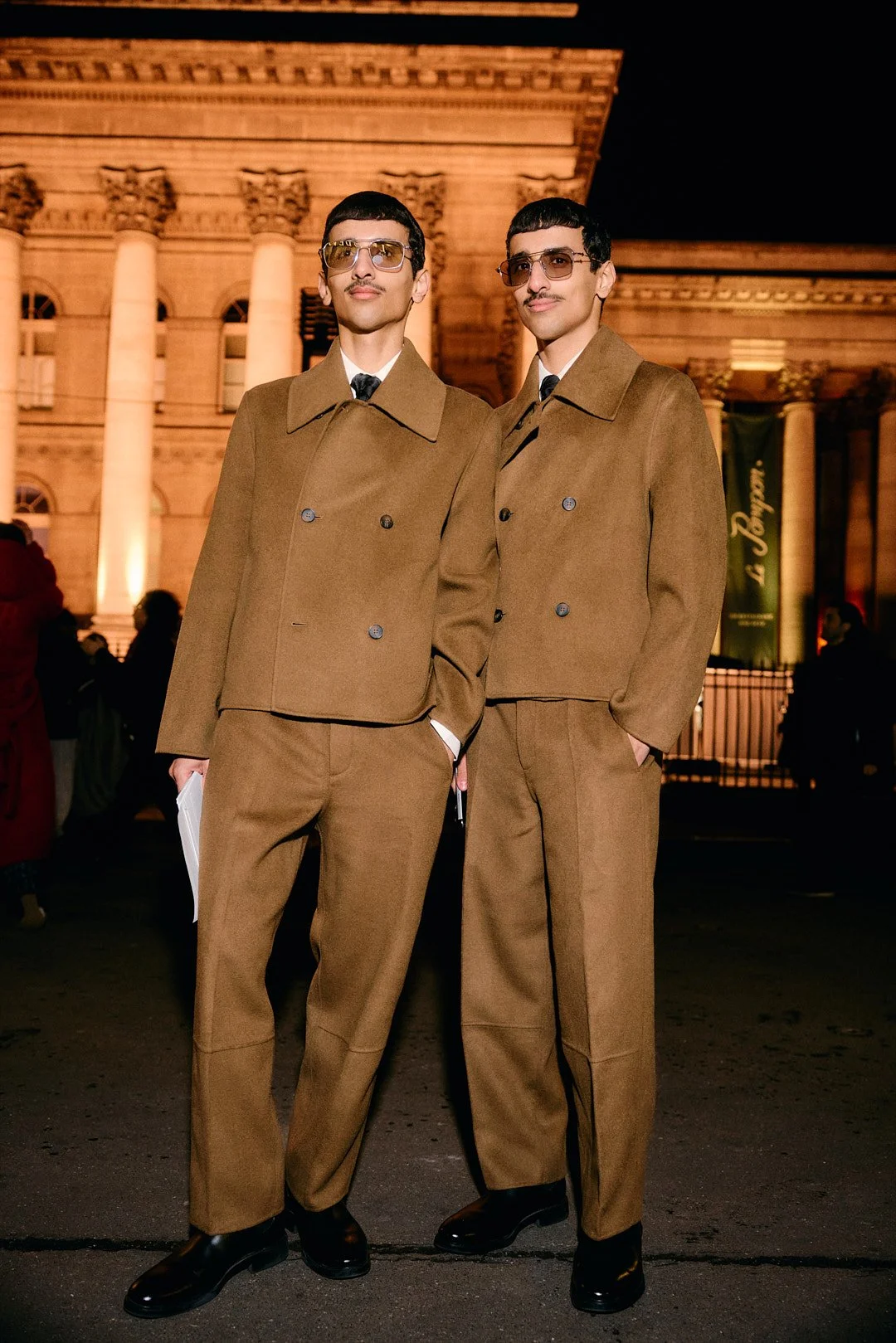Outside Hermès menswear show at Paris Fashion Week AW26