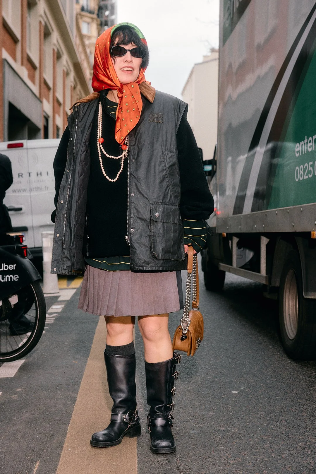 Outside Doublet menswear show at Paris Fashion Week AW26