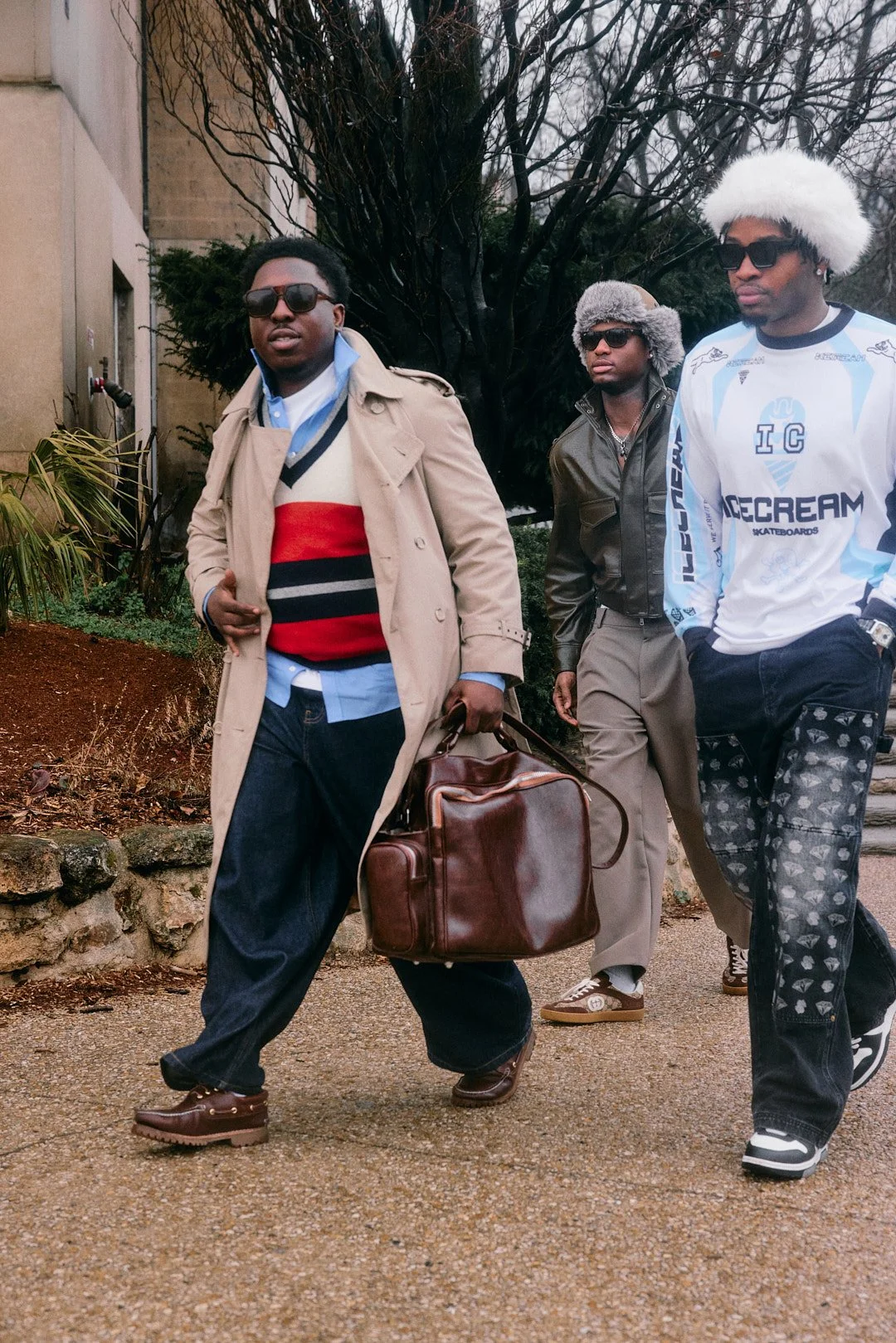 Outside Taakk menswear show at Paris Fashion Week AW26