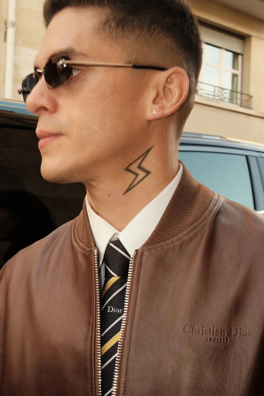 Outside the Dior show at Paris Fashion Week menswear AW26