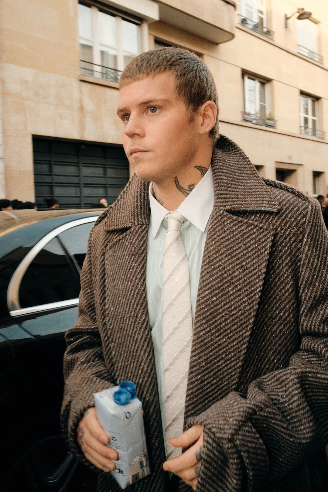 Outside the Dior show at Paris Fashion Week menswear AW26