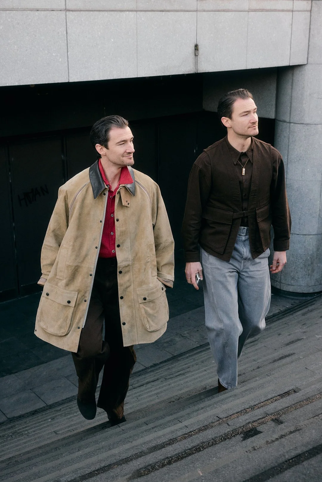 Outside the Lemaire show at Paris Fashion Week menswear AW26